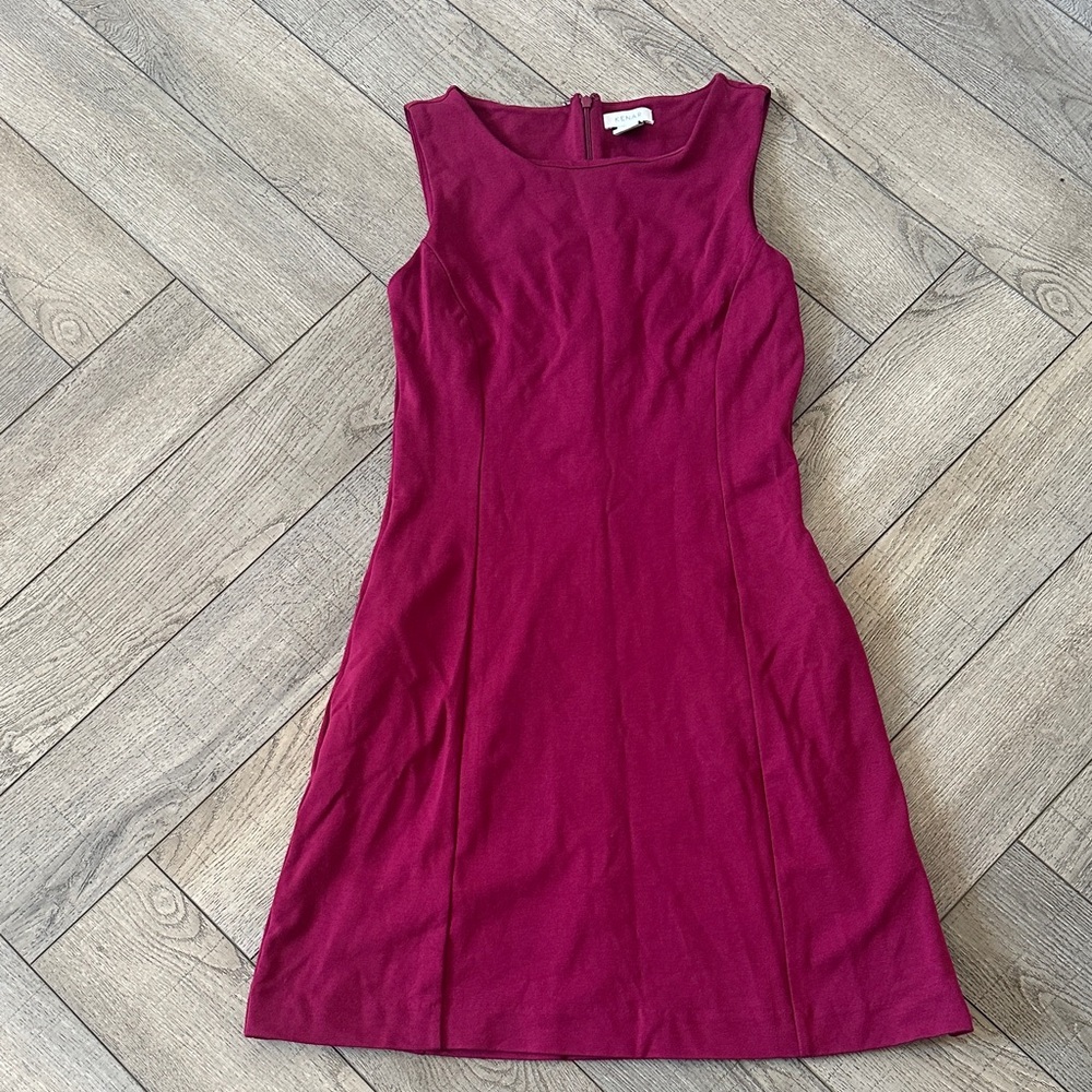 Kenar Sleeveless Magenta Mini Dress